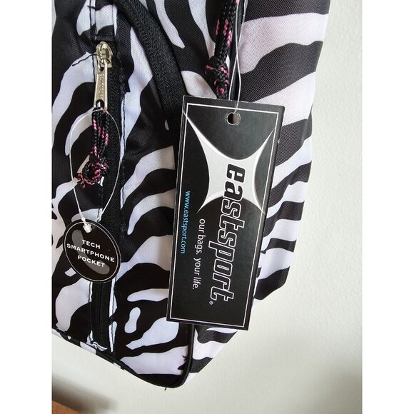 Eastsport Zebra Print Computer Bag~New With Tags - Picture 4 of 7